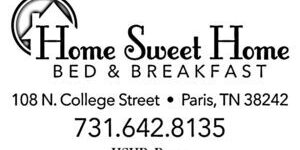 Home sweet home banner in black and white